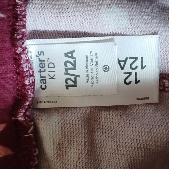 Carter's flowers 💐 sweatpants Size 10-12 - Picture 4 of 5